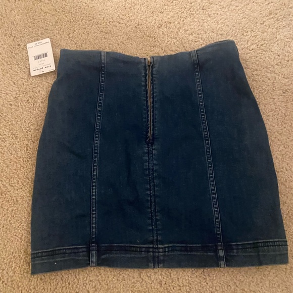 Free People Indigo Mini Skirt - Picture 2 of 3